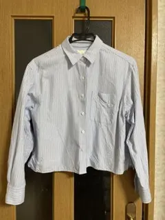 UNIQLO JW ANDERSON ライトブルー ストライプシャツ／M