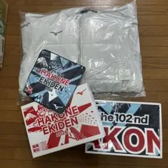 新品ミズノ2026年箱根駅伝ベンチコート　Lサイズ　バスタオル、ハンドタオルつき