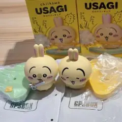 ちいかわ GPSBOX うさぎだらけフィギュア ハサミ 天使の輪 2点セット