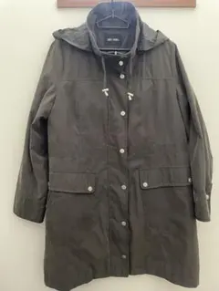 フード付きモッズコート ダークオリーブ