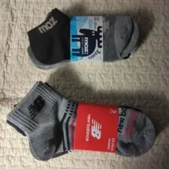 New Balance、mozソックス 3足×2 23-25cm
