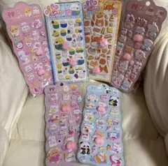 【ラスト1点】3D 立体 ぷにぷに もちもち シール 肉球 おしり 6枚セット