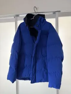 COMME CA ISM フード付きダウンジャケット Lサイズ 青