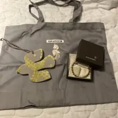 ミナペルホネン　レア　正規品　タンバリン　ブローチ　真鍮　ノベルティ　エコバッグ