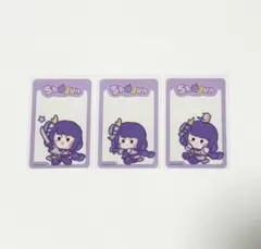 原神 雷電将軍 minini 韓国 入場特典 クリアカード　set 3枚
