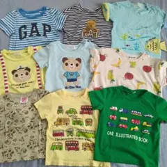 ブランド半袖Tシャツ 9枚 まとめ売り 90cm〜95cmのサムネイル