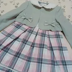 120 卒園 入学 ワンピース　セットアップ