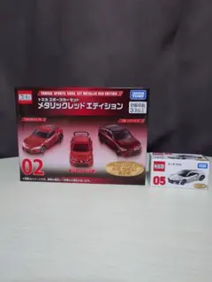 トミカくじ　02 03 メタリックレッドエディション　メモリーズコレクション トミカくじ 第3弾 02メタリックレッドエディション 03メモリーズ
