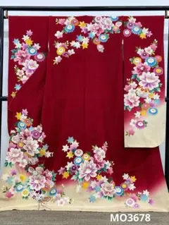 振袖 銀駒 銀彩 紋意匠 薔薇 胡蝶蘭 洋花 トールサイズ MO3725 - メルカリ