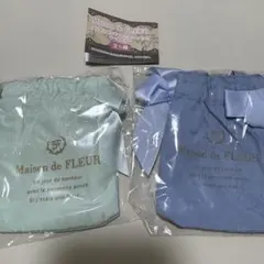 Maison de FLEUR ダブルリボンギャザートートバッグ キーホルダー