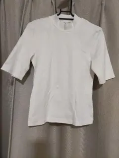 UNIQLO レディース ホワイト M 五分袖 Tシャツ