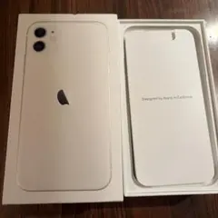 Apple iPhone 11 箱のみ　付属品あり　ホワイト 64GB