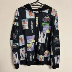 総柄 フォトプリント ジップアップパーカーのサムネイル
