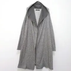 INGNI　イング　ロングカーディガン　ニット　フード付　グレー　カジュアル　M