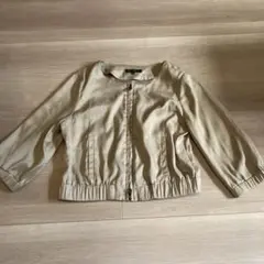 Misch Masch ノーカラージャケット 38 ベージュ