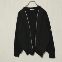 Black&White　スポーツウェア　ニット　セーター　ブラック　合皮のサムネイル