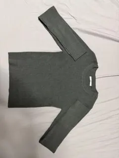 2/28まで出品【SLY】 濃グレー リブ編み 長袖トップス