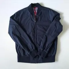 コットンリブブルゾン　ユニクロ　ネイビー ジャンパー Sサイズ