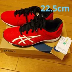 asics スニーカー レザービーム 22.5cm レッド