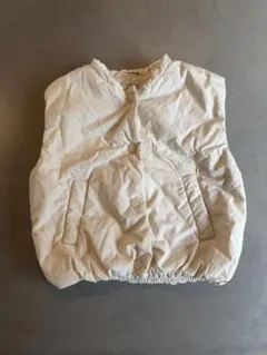 ZARA ホワイト ダウンベスト 98cm