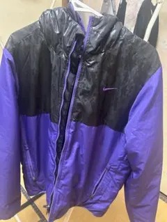 Nike フード付きナイロンジャケット L 紫/黒　値下げ可能