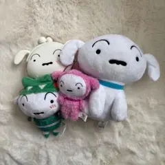 匿名配送❣️クレヨンしんちゃん　シロ　ぬいぐるみ　キーホルダー　小銭入れ　5つ