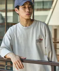 niko and... ヴィンテージミニ裏毛ロングTシャツ オフホワイト M