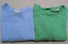 青と緑のトレーナー2点セット