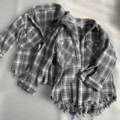 ZARA チェック柄ジャケット 6・7サイズ セット販売