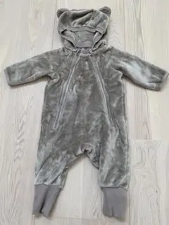 【美品】無印　クマ耳ロンパース 70-80