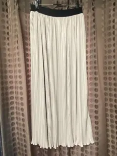 グローバルワーク　グレージュ　プリーツスカート　Fサイズ