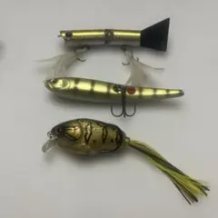 バス釣り面白いルアー3点セットのサムネイル