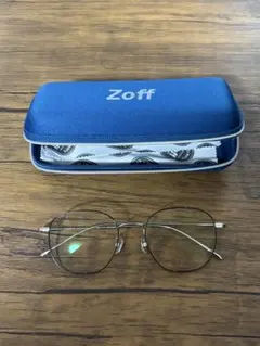 Zoff シルバーフレーム オーバルメガネ【気まぐれセール！】