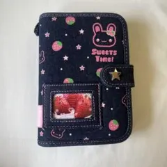 新品】MERING メリング シール帳 デニム イチゴ うさぎバインダー