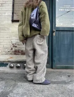 ENZOBLUES Dotty Boucle Jogger Pants