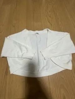 【snidel】ホワイト カーディガン（ボレロ）五分袖