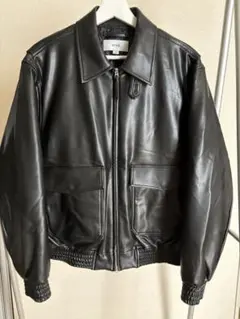 HYKE フェイクレザー ブルゾン ジャケットのサムネイル