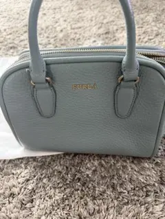 FURLA フルラ ハンドバッグ 水色 ミニボストン