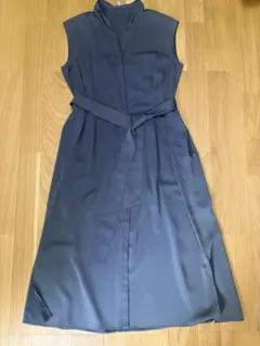 トゥモローランド　ボールジィ トリアセテートポリエステル ベルテッドワンピース