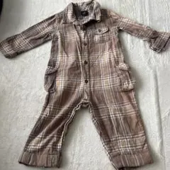 babyGap チェック柄ロンパース 80cm