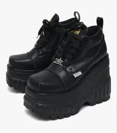 YOSUKE 厚底スニーカー 13cm ブーツ ブラック　23cm ヨースケ
