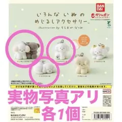 いろんないぬのめじるしアクセサリー てらおかなつみ 3点 いぬとくまのぬいぐるみ