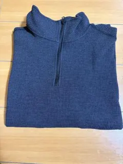 GU ハーフジップ スウェット ダークグレー L