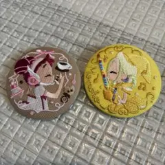おジャ魔女どれみ　刺繍缶バッチ　缶バッチ