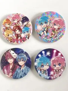 すとぷり缶バッチ×4【さところ，全員】