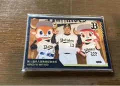 オリックス・バファローズ　宮城投手　カード５枚入