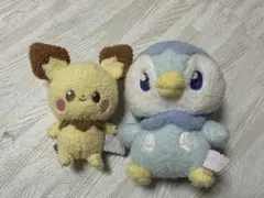 ポケピース　ポッチャマ・ピチュー　ぬいぐるみセット