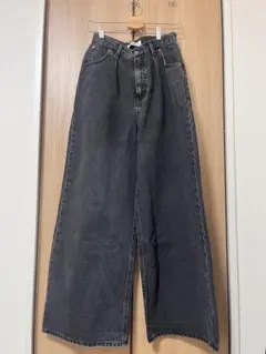 わ*〜様 【Lee×CHAROL】タックワイドデニムパンツ　グレー　Mサイズ