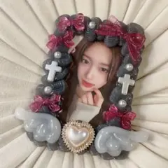 【No.136】ホイップデコ B8 トレカケース クリアブラック 黒 地雷系