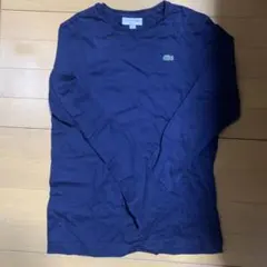 LACOSTE ネイビー スリムフィット 長袖Tシャツ